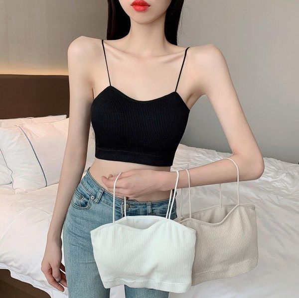 women's tanks & camis korean version fashion tees summer clothing sleeveless screw thread all-match slim for women, White
women's tanks & camis korean version fashion tees summer clothing sleeveless screw thread all-match slim for women, White