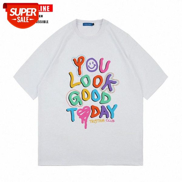 streetwear men loose fun cartoon color letter printing short-sleeved t-shirt and women bf cute casual oversize #rk0r, White;black
streetwear men loose fun cartoon color letter printing short-sleeved t-shirt and women bf cute casual oversize #rk0r, White;black