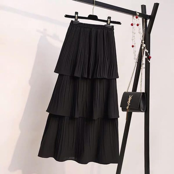 skirts vogue style chiffon high waist a-line pleated solid loose female all match women summer fashion casual 2021, Black
skirts vogue style chiffon high waist a-line pleated solid loose female all match women summer fashion casual 2021, Black