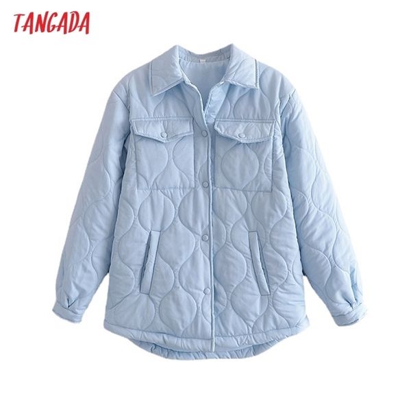 tangada autumn women blue oversize parkas cotton jacket long sleeve female padded overcoat qn199 211014, Black;brown
tangada autumn women blue oversize parkas cotton jacket long sleeve female padded overcoat qn199 211014, Black;brown