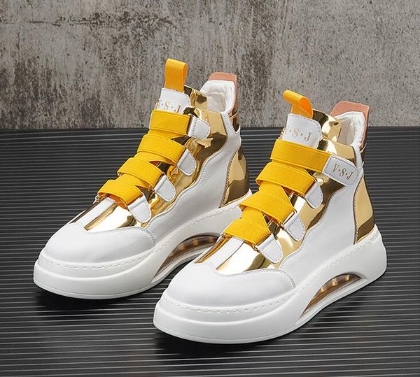 designer men platform shoes high sneakers luxury white breathable increase men's dress shoes lace-up party comfort flats european style, Black
designer men platform shoes high sneakers luxury white breathable increase men's dress shoes lace-up party comfort flats european style, Black