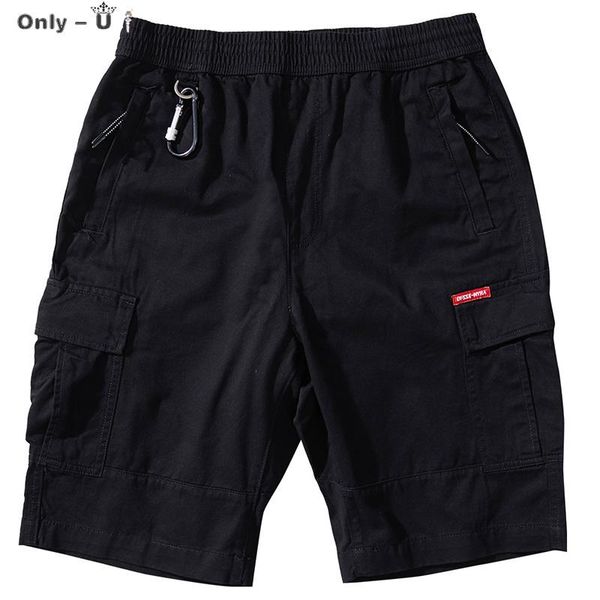 men's shorts summer cargo work casual male fashion joggers squad match knee-length wear homens mult-pocket, White;black
men's shorts summer cargo work casual male fashion joggers squad match knee-length wear homens mult-pocket, White;black