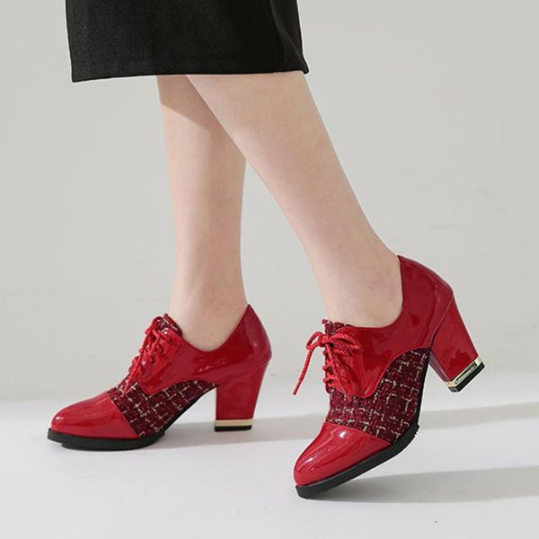 dress shoes sarairis arrivals 2021 british style office lady pumps woman high heels lace-up spring/autumn women female, Black
dress shoes sarairis arrivals 2021 british style office lady pumps woman high heels lace-up spring/autumn women female, Black