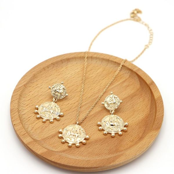 earrings & necklace hf jel vintage ancient gold color jewelry set for women coin pendant earring fashion aretes de mujer, Silver
earrings & necklace hf jel vintage ancient gold color jewelry set for women coin pendant earring fashion aretes de mujer, Silver