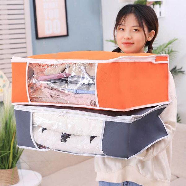 clothing & wardrobe storage thicken non-woven quilt bag clothes box travel portable folding closet organizer for pillow blanket 
clothing & wardrobe storage thicken non-woven quilt bag clothes box travel portable folding closet organizer for pillow blanket