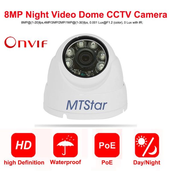 mtstar 4k(8mp) mini ip dome camera ir night vision support p2p onvif human detection security cameras
mtstar 4k(8mp) mini ip dome camera ir night vision support p2p onvif human detection security cameras