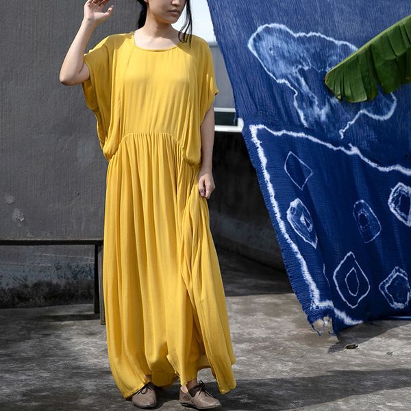 johnature women yellow dresses cotton vintage short sleeve o-neck summer loose women clothing casual irregular dress 210521, Black;gray
johnature women yellow dresses cotton vintage short sleeve o-neck summer loose women clothing casual irregular dress 210521, Black;gray