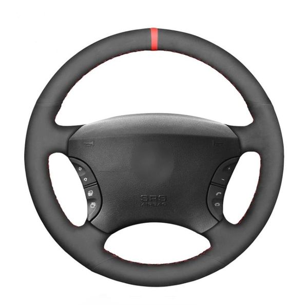 steering wheel covers hand-stitched black suede red marker car cover for - s-class w220 s500 s600 s430 s350 2004 2005 2006
steering wheel covers hand-stitched black suede red marker car cover for - s-class w220 s500 s600 s430 s350 2004 2005 2006
