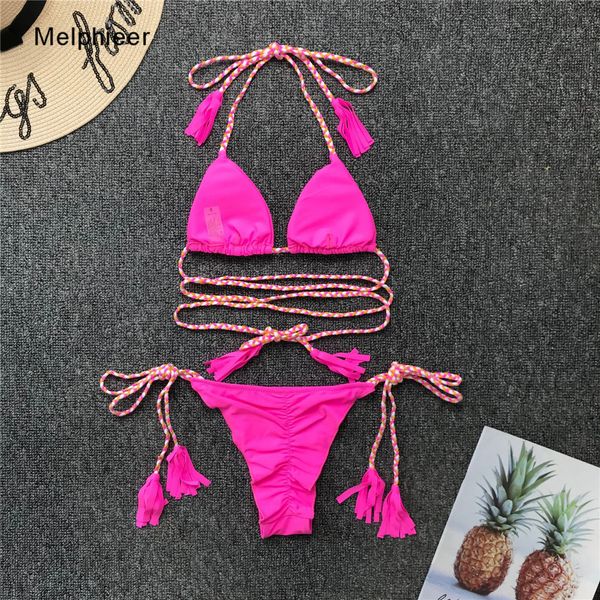 pink braided bikini lady biquini scrunch butt brazilian bikinis set womens ties halter swimsuit summer beach swimwear
pink braided bikini lady biquini scrunch butt brazilian bikinis set womens ties halter swimsuit summer beach swimwear