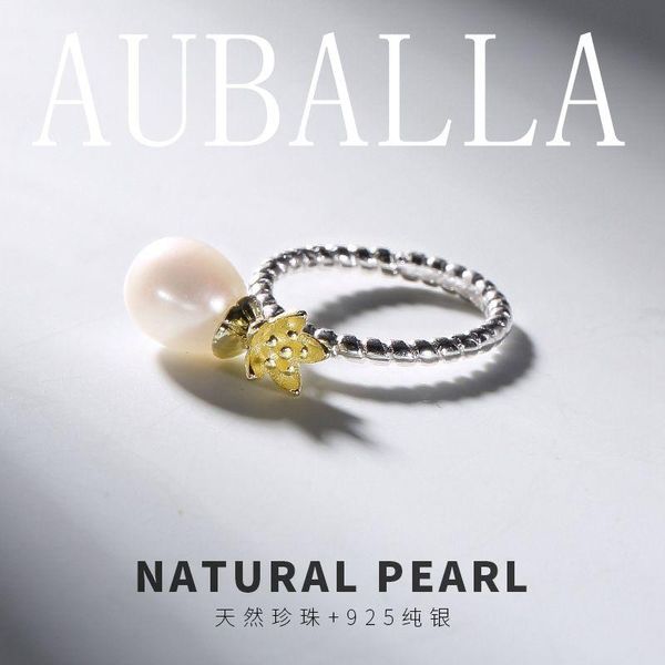 cluster rings 2021 korean fashion 925 sterling silver with natural water fresh pearl flower ring adjustable size cute jewelry for women, Golden;silver
cluster rings 2021 korean fashion 925 sterling silver with natural water fresh pearl flower ring adjustable size cute jewelry for women, Golden;silver