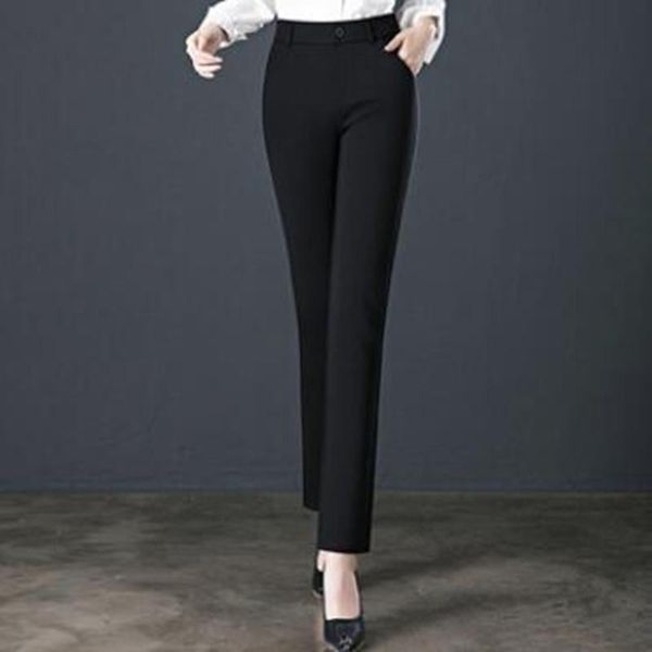 women's pants & capris spring autumn women high waist solid vintage casual trousers female ol straight j299, Black;white
women's pants & capris spring autumn women high waist solid vintage casual trousers female ol straight j299, Black;white