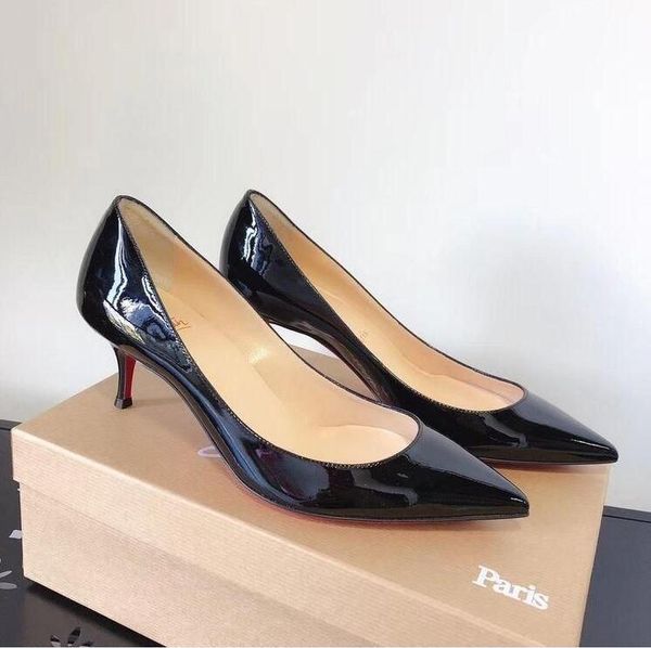 dress shoes luxury pumps women pointed toe red heel 6cm 8cm 10cm high heels for wedding patent leather ladies, Black
dress shoes luxury pumps women pointed toe red heel 6cm 8cm 10cm high heels for wedding patent leather ladies, Black