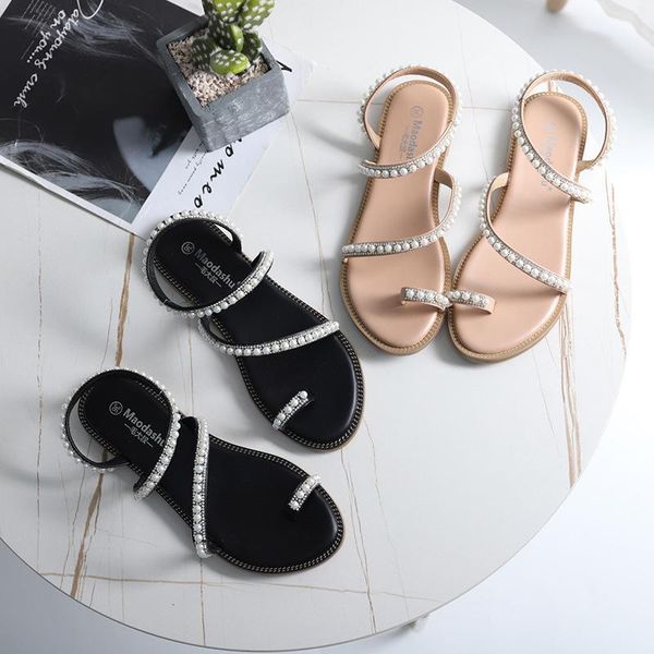 sandals size31-42 large range pearl sandal women concise designed peep toe shoes for summer girls flat heels holiday moccasins, Black
sandals size31-42 large range pearl sandal women concise designed peep toe shoes for summer girls flat heels holiday moccasins, Black