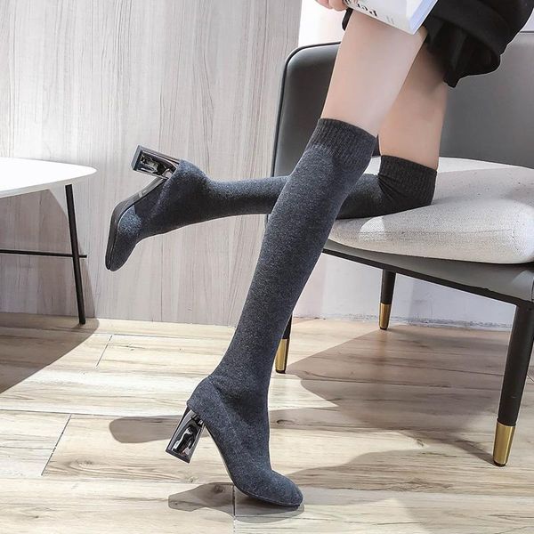 boots shoes lady luxury designer thigh high heels round toe boots-women rubber autumn fashion over-the-knee stil, Black
boots shoes lady luxury designer thigh high heels round toe boots-women rubber autumn fashion over-the-knee stil, Black