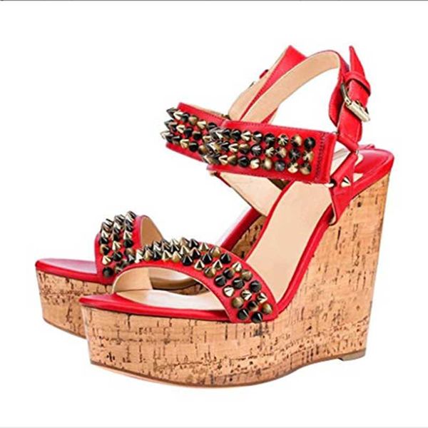 dress shoes shofoo shoes,beautiful and fashionable women's shoes, rivet decoration, about 14.5cm wedges heel sandals, sandals., Black
dress shoes shofoo shoes,beautiful and fashionable women's shoes, rivet decoration, about 14.5cm wedges heel sandals, sandals., Black