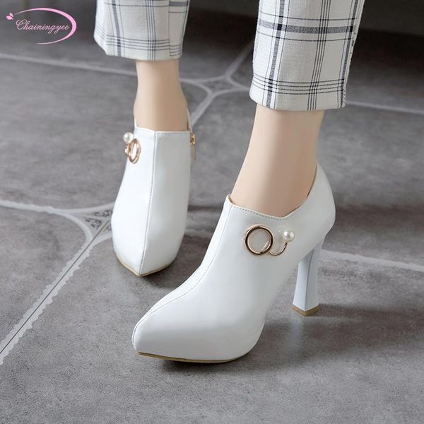 dress shoes pointed toe pumps paint nightclub style metal beaded zipper black white red high-heeled thick heels women's big size
dress shoes pointed toe pumps paint nightclub style metal beaded zipper black white red high-heeled thick heels women's big size