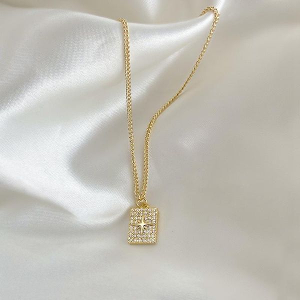 pendant necklaces women's temperament small fresh six-pointed star necklace 2021 fashion square zircon clavicle chain jewelry, Silver
pendant necklaces women's temperament small fresh six-pointed star necklace 2021 fashion square zircon clavicle chain jewelry, Silver