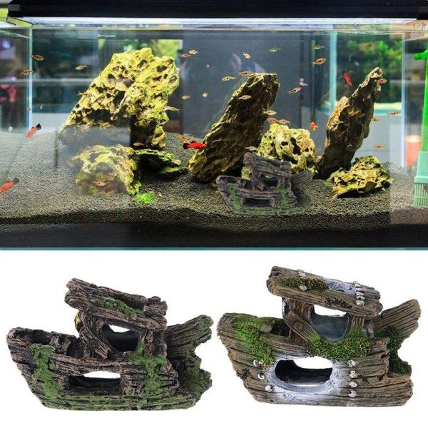 decorations resin wreck sunk ship sailing boat simulation moss aquarium landscaping decor
decorations resin wreck sunk ship sailing boat simulation moss aquarium landscaping decor