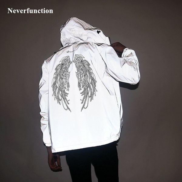 hoodies men personality embroidered wing full windbreaker hooded jacket male hip hop casual jackets coats, Black
hoodies men personality embroidered wing full windbreaker hooded jacket male hip hop casual jackets coats, Black