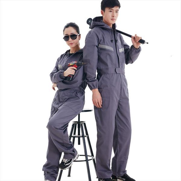 reflective strip work clothes men tracksuit one piece suit male painter warehouse workshop night coveralls wear resistant hooded blue overal, Gray
reflective strip work clothes men tracksuit one piece suit male painter warehouse workshop night coveralls wear resistant hooded blue overal, Gray