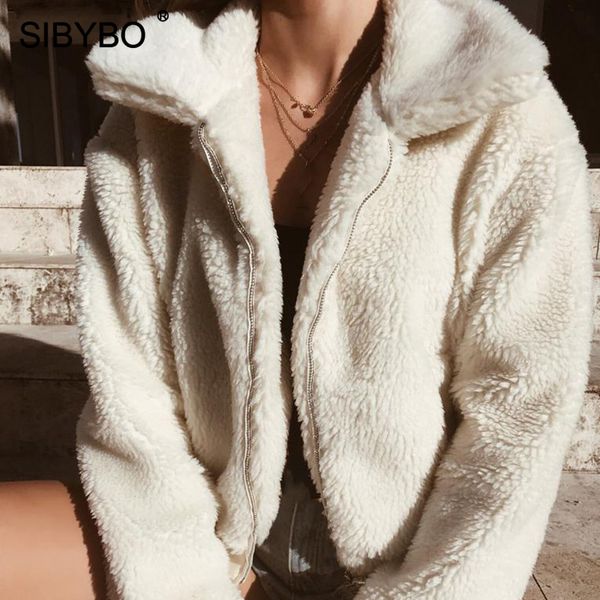 sibybo teddy cozy warm winter jacket women long sleeve pockets slim women coats and jackets solid casual autumn women, Black;white
sibybo teddy cozy warm winter jacket women long sleeve pockets slim women coats and jackets solid casual autumn women, Black;white
