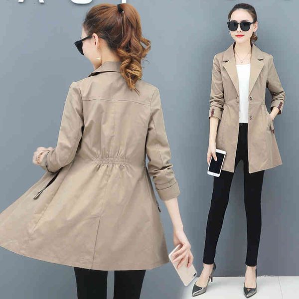 coats trench coat spring autumn plus size slim korean office lady single breasted windbreaker women casual long overcoat female, Black
coats trench coat spring autumn plus size slim korean office lady single breasted windbreaker women casual long overcoat female, Black