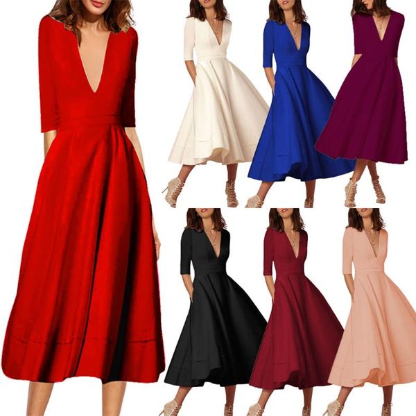 maternity dresses summer ladies dress 2021 v-neck mid-sleeve beach casual solid color long retro party, White
maternity dresses summer ladies dress 2021 v-neck mid-sleeve beach casual solid color long retro party, White