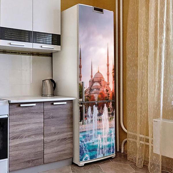 wallpapers creative islam mosque pattern fridge sticker pvc refrigerator door kitchen self-adhesive wall stickers decor
wallpapers creative islam mosque pattern fridge sticker pvc refrigerator door kitchen self-adhesive wall stickers decor