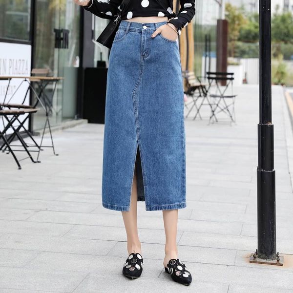 skirts high waist plus size jean a-line elastic split mid-length fashion oversized casual zipper all-match women skirt y2k denim, Black
skirts high waist plus size jean a-line elastic split mid-length fashion oversized casual zipper all-match women skirt y2k denim, Black