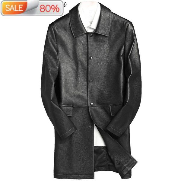 men's leather & faux genuine jacket clothes men sheepskin coat autumn long jackets chaqueta cuero hombrep-2-7193-3 zl920, Black
men's leather & faux genuine jacket clothes men sheepskin coat autumn long jackets chaqueta cuero hombrep-2-7193-3 zl920, Black