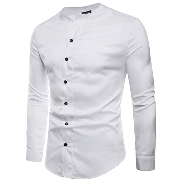 men's casual shirts mandarin collar shirts men long sleeve brand mens summer business office shirt fashion cutting comfortable, White;black
men's casual shirts mandarin collar shirts men long sleeve brand mens summer business office shirt fashion cutting comfortable, White;black