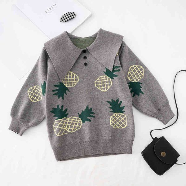 girls clothes autumn winter children's cartoon pineapple print lapel baby long-sleeved sweater girl dress 210515, Red;yellow
girls clothes autumn winter children's cartoon pineapple print lapel baby long-sleeved sweater girl dress 210515, Red;yellow