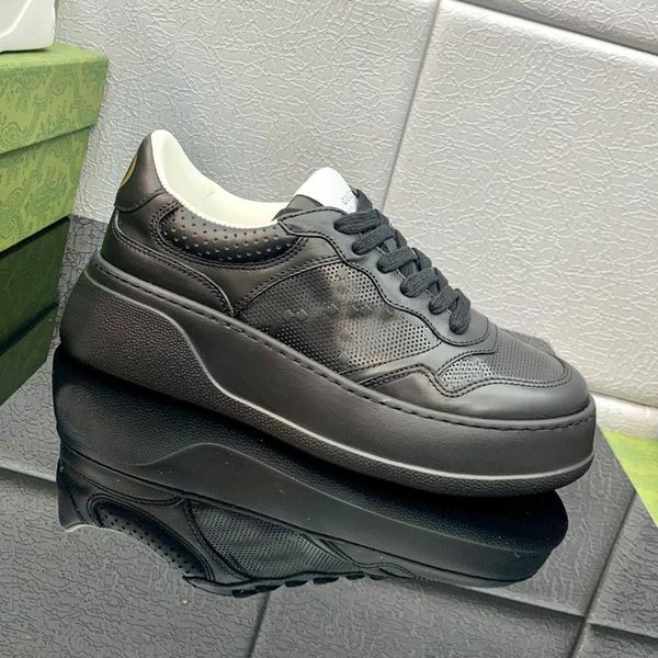 men casual basketball shoes fashion lady lace-up designer sneaker 100% leather white women gym thick bottom trainers platform womens sneaker, Black
men casual basketball shoes fashion lady lace-up designer sneaker 100% leather white women gym thick bottom trainers platform womens sneaker, Black