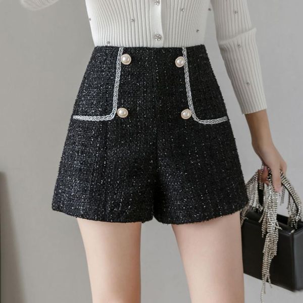 women's shorts elegant tweed fashion high waist white black woman double breasted korean bright-silk plaid ladies casual
women's shorts elegant tweed fashion high waist white black woman double breasted korean bright-silk plaid ladies casual