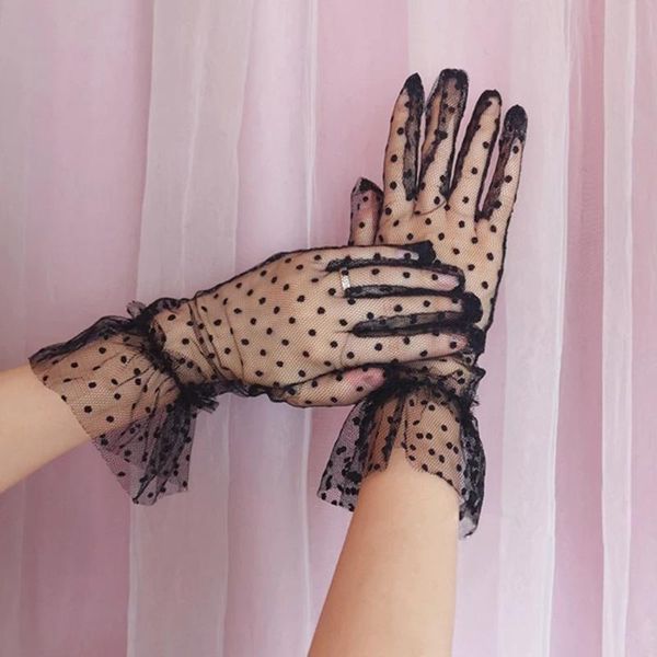 five fingers gloves dot print women' short wedding lace tulle gauze transparent bridal party prom dresses mesh outdoor sports, Blue;gray
five fingers gloves dot print women' short wedding lace tulle gauze transparent bridal party prom dresses mesh outdoor sports, Blue;gray