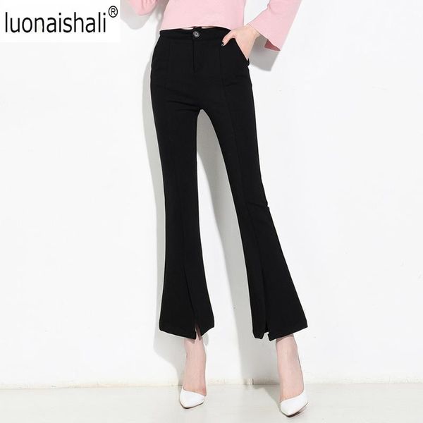 women's pants & capris trousers 2021 elegant office ladies trouser springsummer pocket pant femme button women slim culottes boot cut, Black;white
women's pants & capris trousers 2021 elegant office ladies trouser springsummer pocket pant femme button women slim culottes boot cut, Black;white