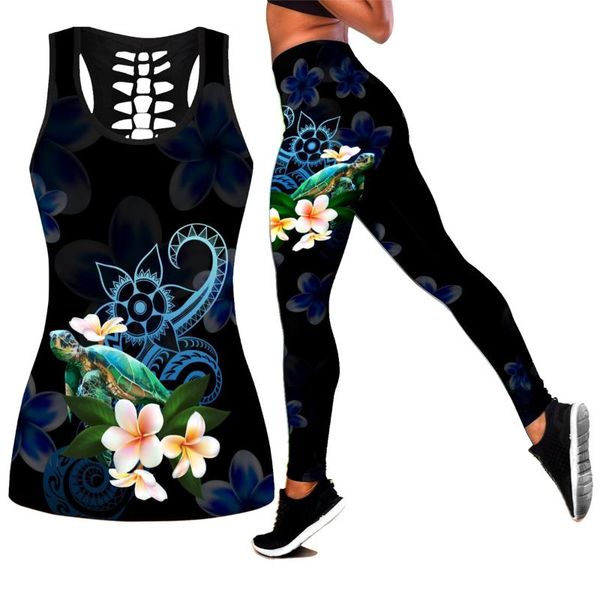 women's leggings yoga for women polynesian turtle with plumeria flowers 3d printed hollow tank retro suit fitness soft legging, Black
women's leggings yoga for women polynesian turtle with plumeria flowers 3d printed hollow tank retro suit fitness soft legging, Black