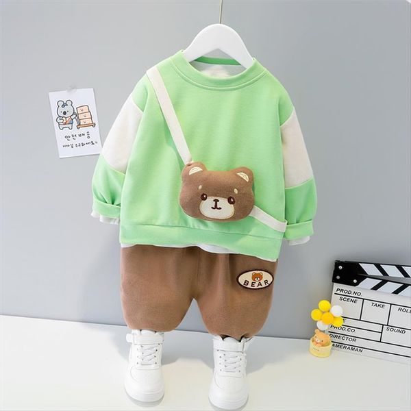 girls boys clothing sets spring autumn children baby cute bear t shirt pants toddler infant kids casual clothes, White
girls boys clothing sets spring autumn children baby cute bear t shirt pants toddler infant kids casual clothes, White