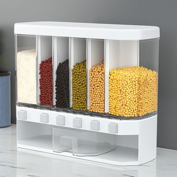1pcs wall mounted separate rice bucket cereal dispenser moisture proof plastic automatic racks sealed metering storage box bottles & ja jars
1pcs wall mounted separate rice bucket cereal dispenser moisture proof plastic automatic racks sealed metering storage box bottles & ja jars