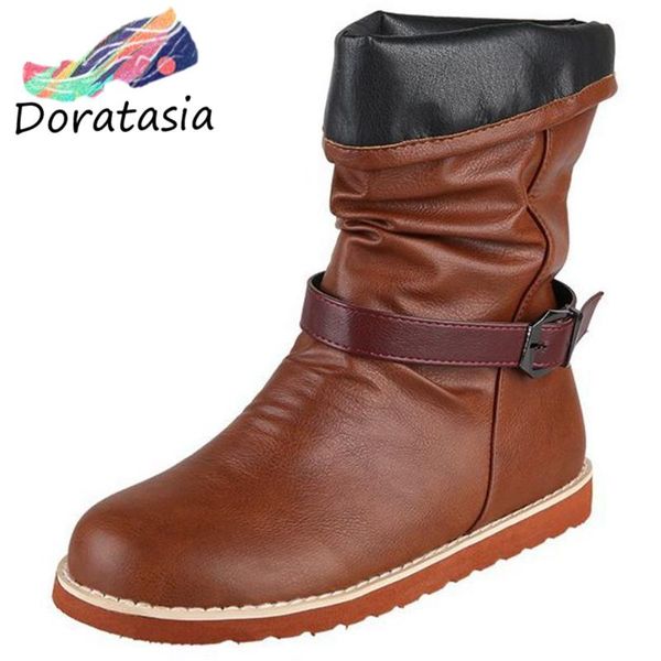 boots doratasia brand large size 43 vintage slip on flat with cosy for walk mid-calf stylish winter shoes women, Black
boots doratasia brand large size 43 vintage slip on flat with cosy for walk mid-calf stylish winter shoes women, Black