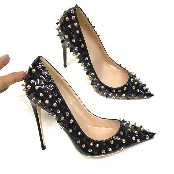dress shoes women high heels patent leather quality 10cm 12cm thin heel pumps point toe us8 yellow party wedding, Black
dress shoes women high heels patent leather quality 10cm 12cm thin heel pumps point toe us8 yellow party wedding, Black