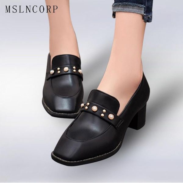 dress shoes plus size 34-43 spring autumn thick high heels women pumps woman pearl square toe casual lady slip on zapatos mujer, Black
dress shoes plus size 34-43 spring autumn thick high heels women pumps woman pearl square toe casual lady slip on zapatos mujer, Black