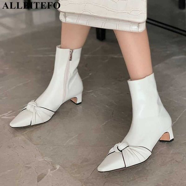 allbitefo pleated knot design soft natural genuine leather women boots autumn fashion high heel shoes women's ankle boots 210611, Black
allbitefo pleated knot design soft natural genuine leather women boots autumn fashion high heel shoes women's ankle boots 210611, Black