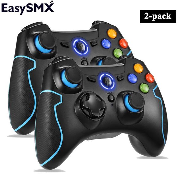 2pcs easysmx esm-9013 wireless controller gamepad joystick for pc win10 ps3 android phone tv box vibration turbo precise game controllers &
2pcs easysmx esm-9013 wireless controller gamepad joystick for pc win10 ps3 android phone tv box vibration turbo precise game controllers &