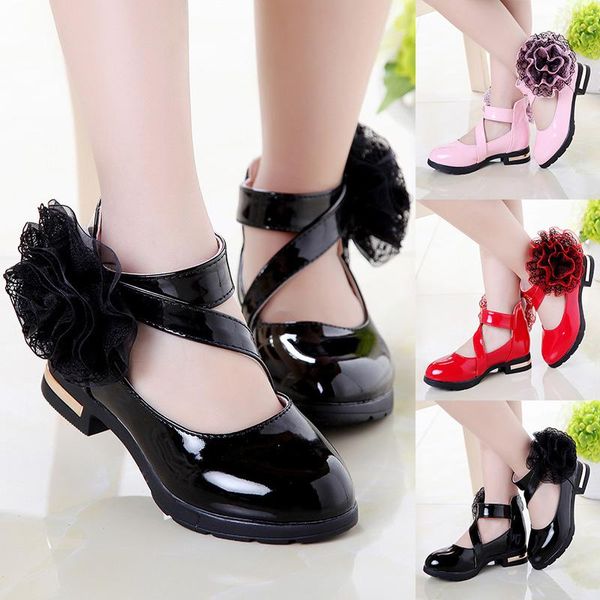 sneakers children kids girl princess shoes flower pattern pu leather anti-slip breathable for party dancing, Black;red
sneakers children kids girl princess shoes flower pattern pu leather anti-slip breathable for party dancing, Black;red