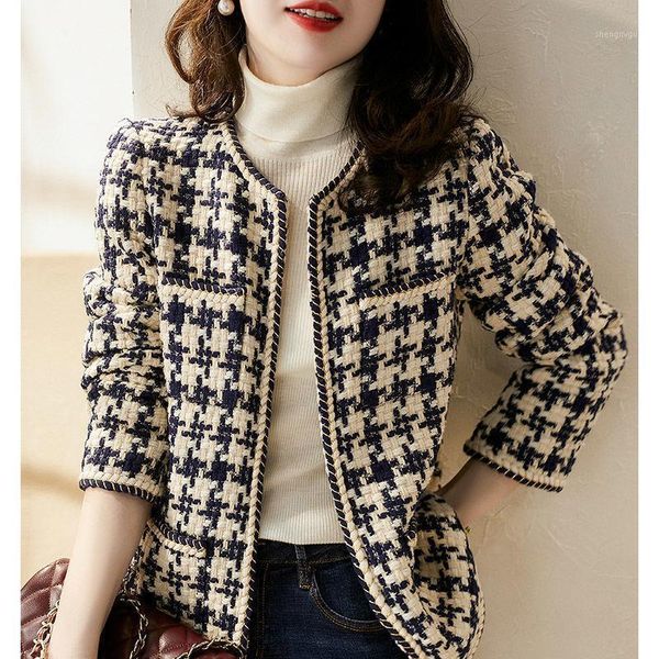 small fragrance jacket female spring and autumn all-match ladies temperament tweed was thin women women's wool & blends, Black
small fragrance jacket female spring and autumn all-match ladies temperament tweed was thin women women's wool & blends, Black