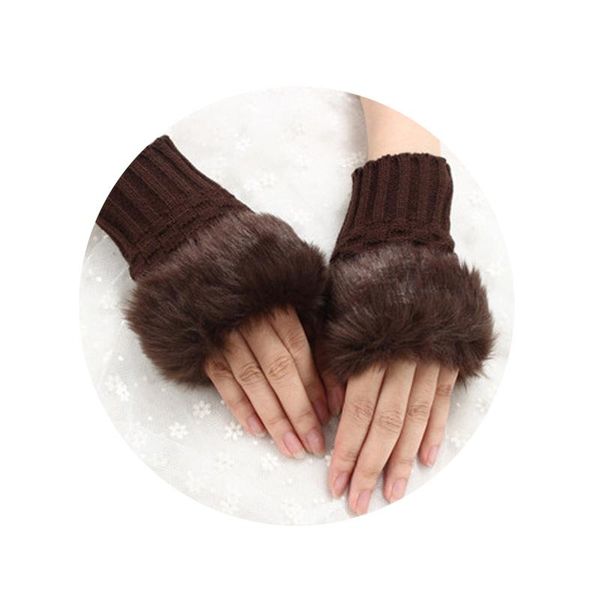 five fingers gloves pretty faux hair wrist warmer knitted women winter fingerless xin-, Blue;gray
five fingers gloves pretty faux hair wrist warmer knitted women winter fingerless xin-, Blue;gray