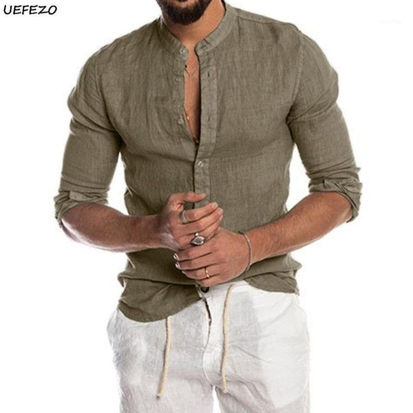 men's casual shirts uefezo 2021 men solid blouse cotton linen shirt loose v neck short sleeve tee spring autumn summer handsome, White;black
men's casual shirts uefezo 2021 men solid blouse cotton linen shirt loose v neck short sleeve tee spring autumn summer handsome, White;black