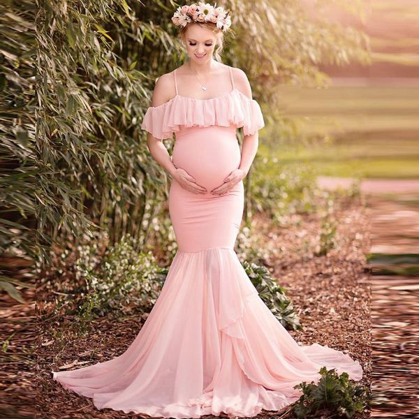 maternity dresses ladies pregnant dress solid color lace short-sleeved strapless long skirt pography props summer, White
maternity dresses ladies pregnant dress solid color lace short-sleeved strapless long skirt pography props summer, White