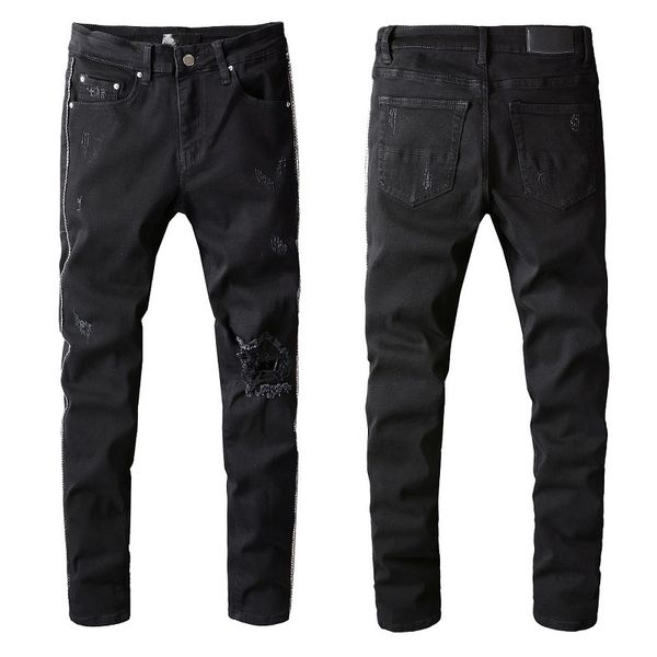 ripped fashion jeans clothing designer pants light blue mens slim denim straight biker hole hip hop men size 28-40
ripped fashion jeans clothing designer pants light blue mens slim denim straight biker hole hip hop men size 28-40